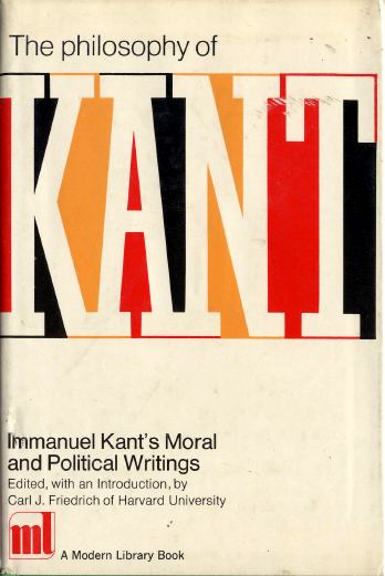 Immanuel Kant in The Modern Library